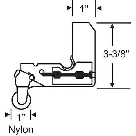 Strybuc Patio Screen Door Roller Assy. 10-399